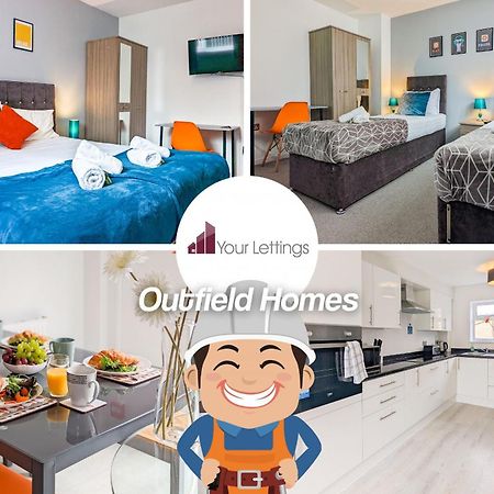 5-Bedroom Contractor House With 10 Beds Free Parking And Free Wifi - Outfield Homes By Your Lettings Short Lets & Serviced Accommodation 彼得伯勒 外观 照片